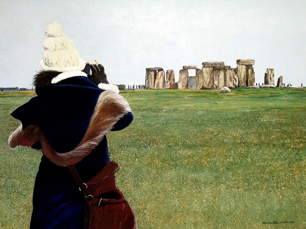 CLICK - STONEHENGE von Martin Eller, WVZ 1881, 90 x 110 cm - Galerie Alte Schule, Ausstellung Figurationen & Genreportraits