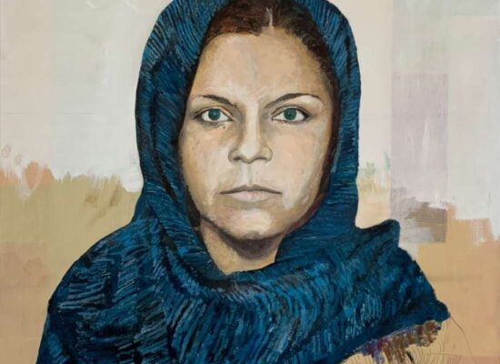 Gemälde LEILA von Martin Eller, WVZ 1901, 100 x 90 cm - Galerie Alte Schule