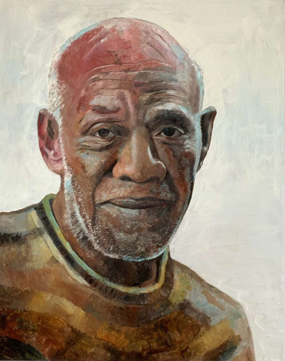 MITMENSCH von Martin Eller, WVZ 1902, Öl und Tempera auf Leinwand 100 x 80 cm - Galerie Alte Schule